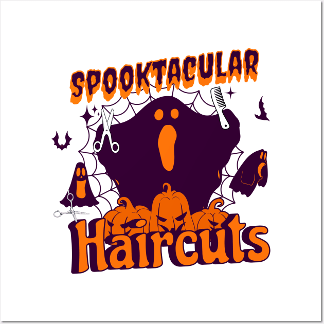 Spooktacular Haircuts Wall Art by ToonSpace